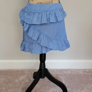 Tularosa ruffle denim like skirt